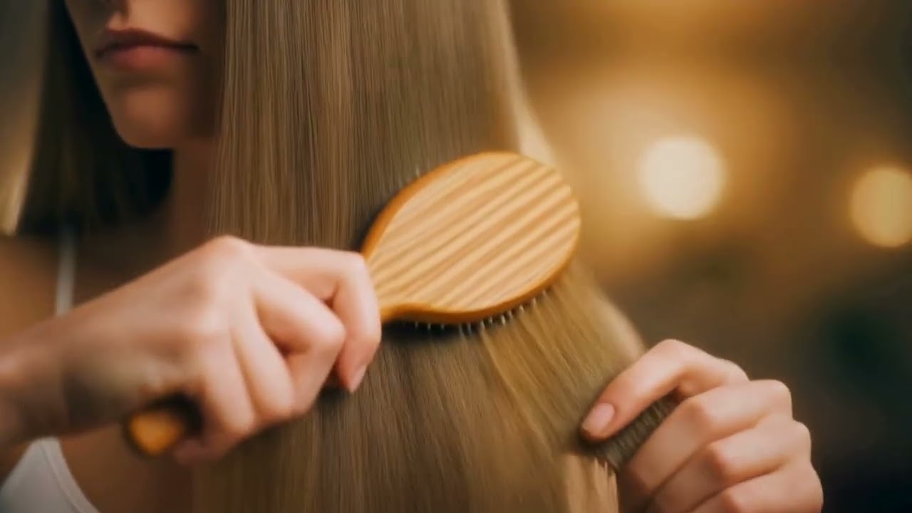 Ultra Relaxing Hair Brushing ASMR ✨ Soft Brush Sounds & Gentle Music for Deep Sleep (30 Min No Ads)