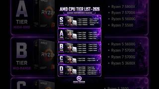 AMD CPU Tier List 2026 is finally here! 🔥 #youtubeshorts #godmode