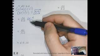 Multiply and Divide in Function Notation