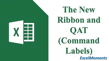 The New Quick Access Toolbar (Command Labels)