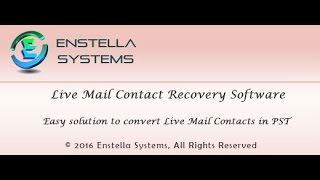 Enstella Live Mail Contact Converter Software screenshot 2