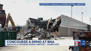 Concourse A demolition continues at BNA