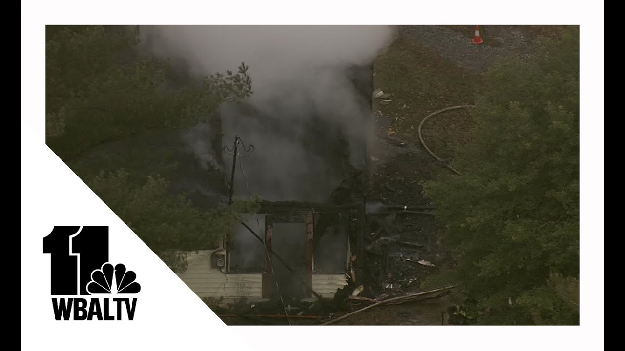 Fire tears through roof of Dublin-area home in Harford County