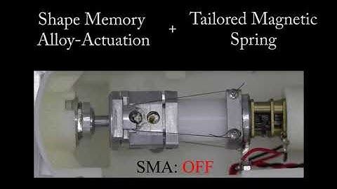 Magnetic springs and shape memory alloy actuators