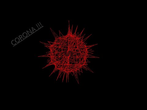 Corona Graphic Design in Python IDLE Shell