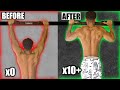 How To Increase Your PULL-UPS From 0 to 10 Fast! (4 step guide)
