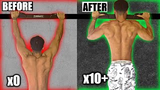 How To Increase Your PULL-UPS From 0 to 10 Fast! (4 step guide)