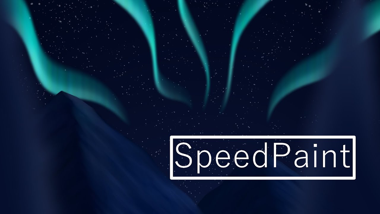 Northern lights speedpaint YouTube
