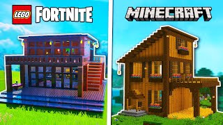 LEGO Fortnite vs Minecraft: Starter House Build