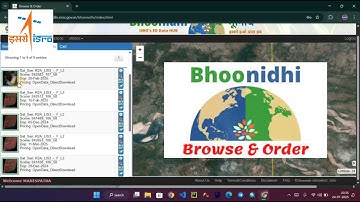 How to download Satellite Map and Images/ Data from Bhoonidhi ISRO | Data downloading from portal