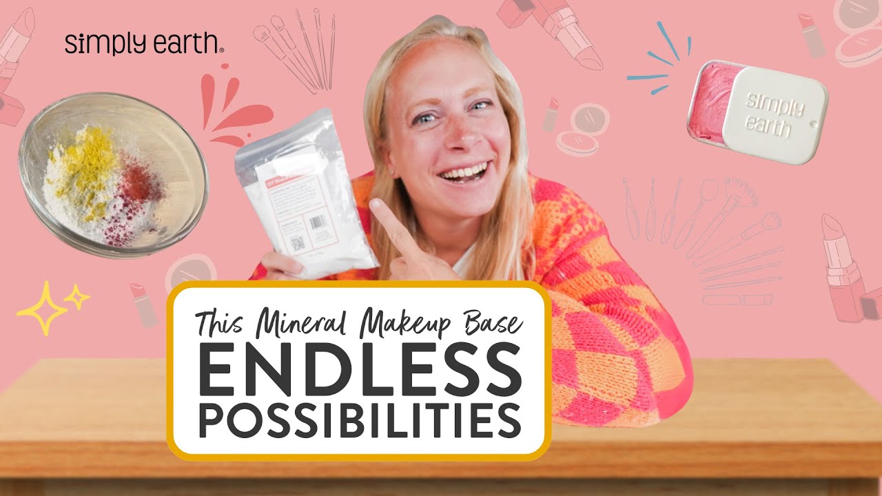 DIY Natural Makeup: Create Custom Shades with Simply Earth's Mineral Base!