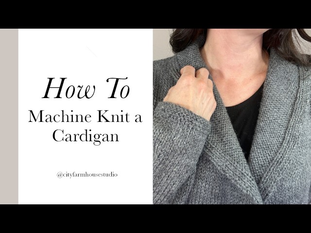 Machine Knit Put Your Records On Cardigan - Open Front, Women's