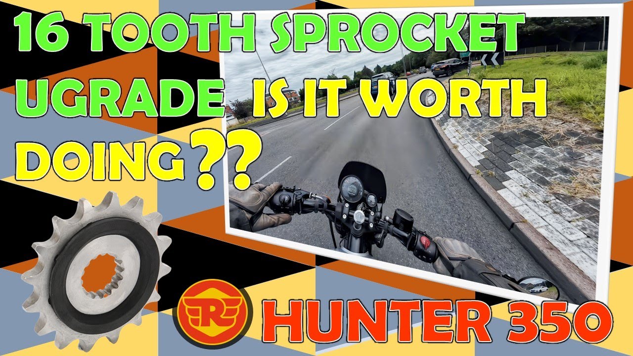 Royal Enfield Hunter 350 — модернизация 16-зубчатой ​​звездочки — стоит ли это делать?