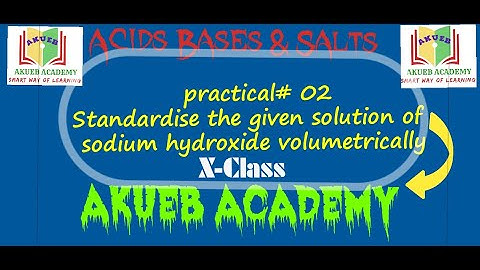 Standardize the given solution of NaOH Volumetrically