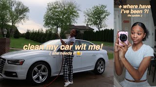 it’s been a year.. (cleaning my car + a life update 🫣 ) | parisnicole