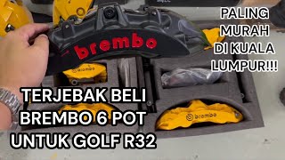 SEMUA TERJEBAK BELI BREMBO 6 POT HARGA PALING MURAH DI KUALA LUMPUR .