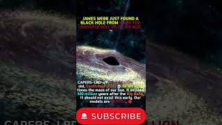 James Webb Found The Oldest Black Hole Ever: 13.3 Billion Years Old 💀🔭 #JWST #blackhole #shorts
