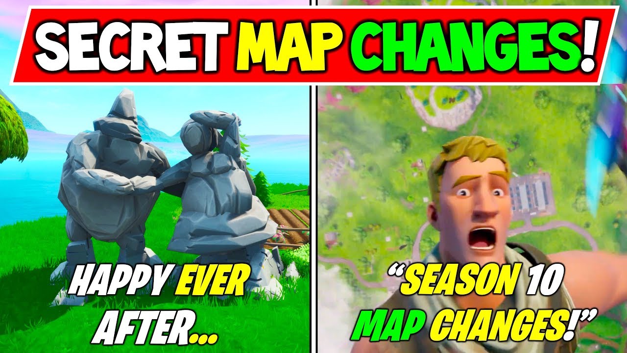 *NEW* FORTNITE SECRET MAP CHANGES for SEASON 10 Early! "Goodbye Season 9!" + 