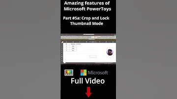 Microsoft PowerToys Feature: Crop & Lock Thumbnail :  Windows for Multitasking!  #Shorts