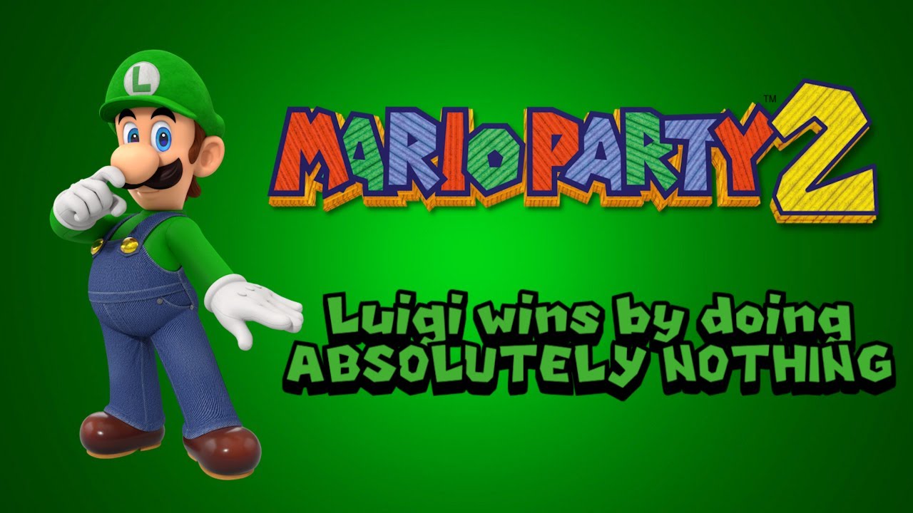 Mario Party 2 Luigi wins by doing ABSOLUTELY NOTHING - YouTube