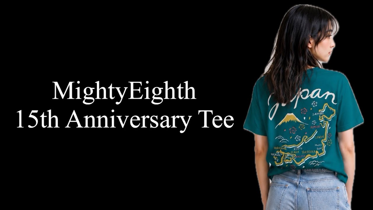 Original Item] Mighty Eighth 15th Anniversary Tee [Saitama Flight