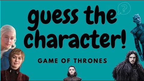 GUESS THE Game of Thrones Character! Emoji Version!