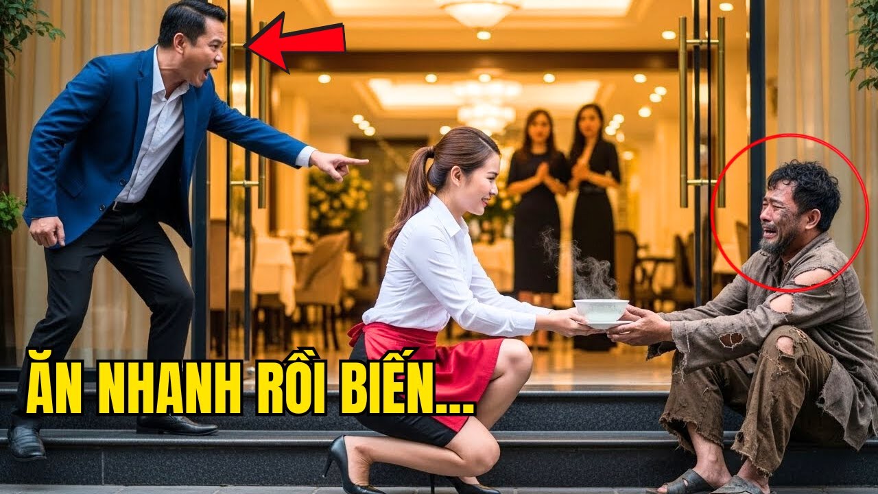 Họ cười nhạo khi cô giúp người vô gia cư một bát phở – đến khi ông ấy quay lại, tất cả phải im lặng