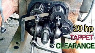 20 HP ENGINE TAPPET CLEARANCE ADJUSTMENT