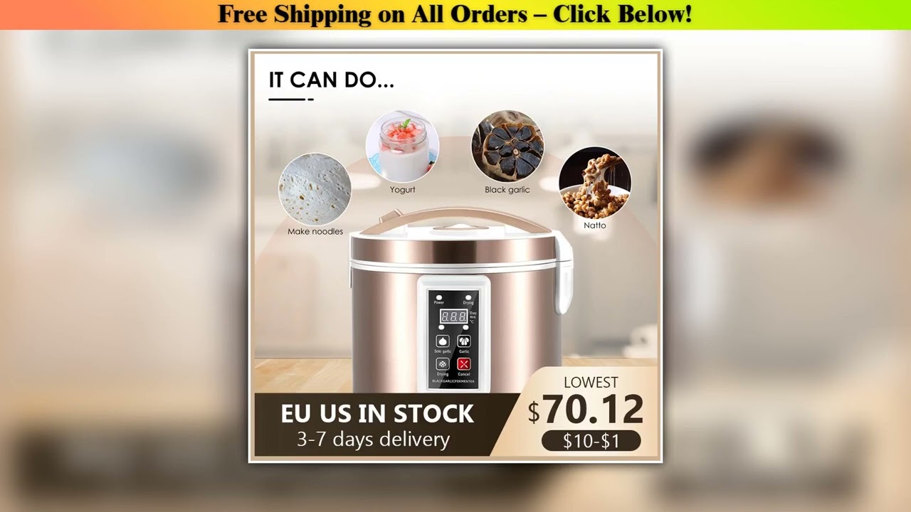 5L Black Garlic Fermenter Fully Automatic Intelligent Control Garlics MakerHealth Food Maker
