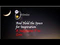 Optimize & Hold the Space for Inspiration - A Judgement Free Zone
