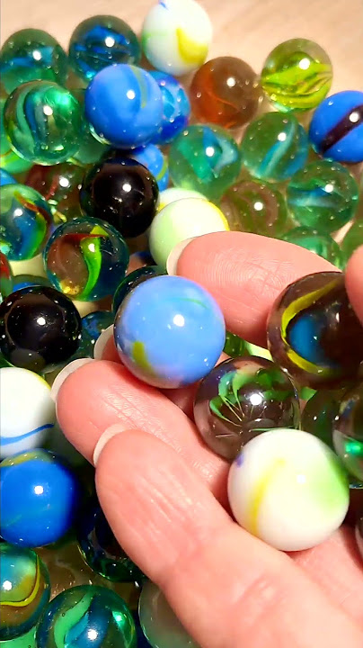 Colourful Glass Marbles Touching ASMR Sound