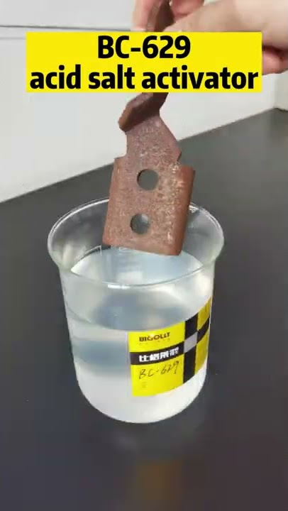 Iron rust removal process.