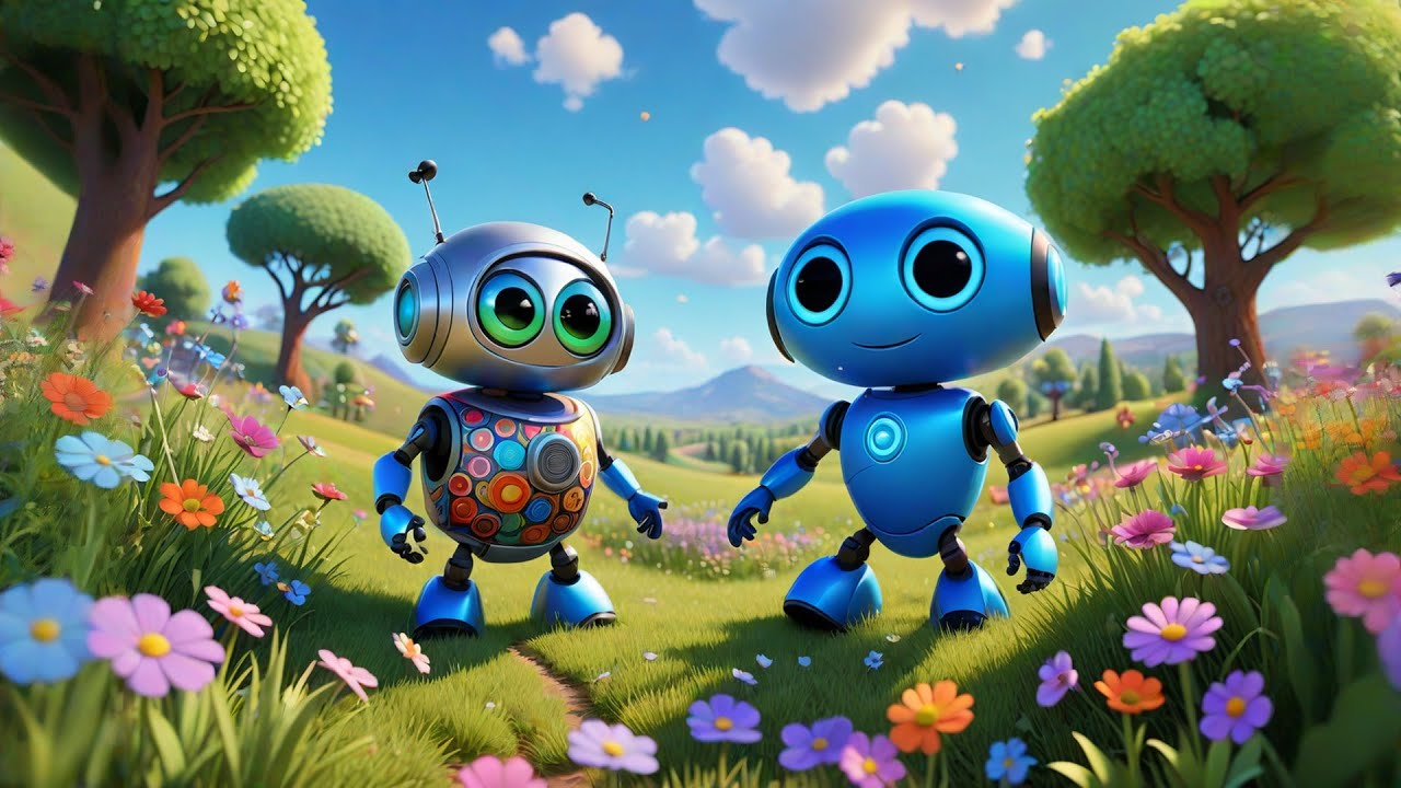 Seven Tiny Robots March Along | Fun Robot Song for Kids | Nursery Rhymes and Baby Songs