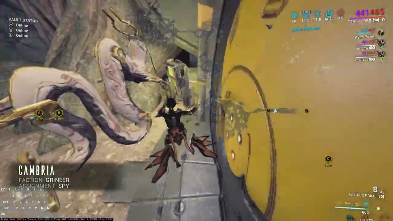 Warframe | Cambria Coop Speedrun 34s with 