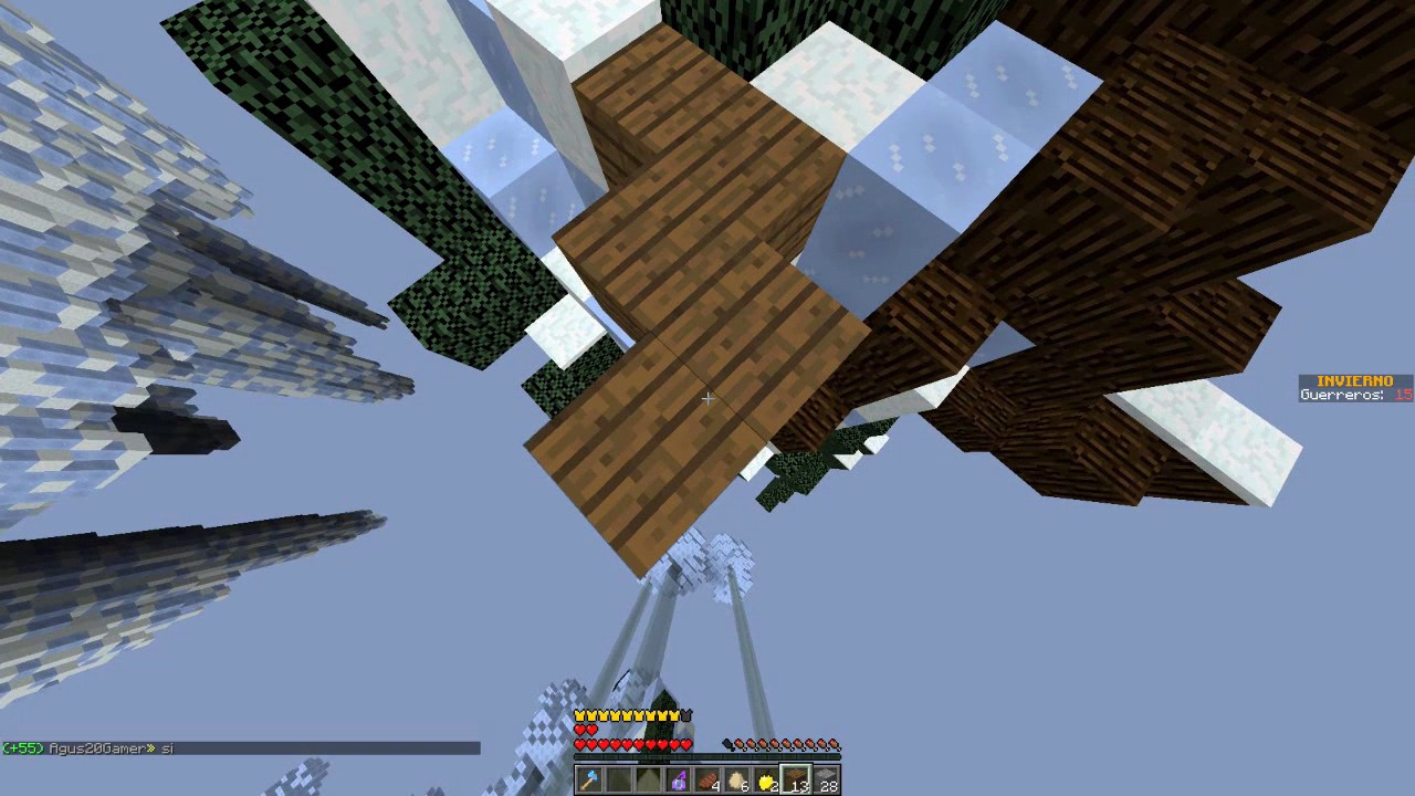 Partida de skywars con Martin