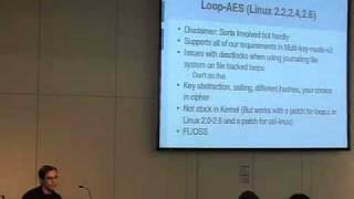 22C3: A  discussion about modern disk encryption systems