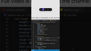 Bottom navbar using html , css and javascript #shorts #viral #coding #programming