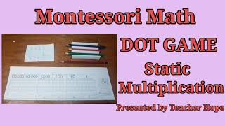 Information Dot Game - Static Multiplication | Montessori Math Update