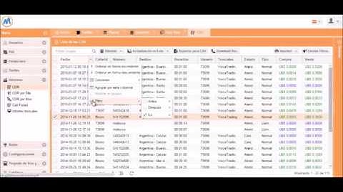 MBilling English - Modify Tariffs per Client