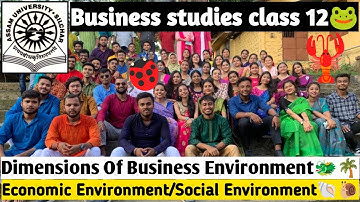 Define Business Environment | Economic Environment & Social Environment Notes | Business Studies 💥📝