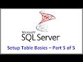 SQL Server Setup Table Basics Tutorial Part 5 of 5 -- How to Alter Table via command line TSQL
