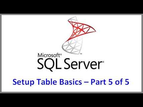 SQL Server Setup Table Basics Tutorial   Part 5 of 5 -- How to Alter Table via command line TSQL