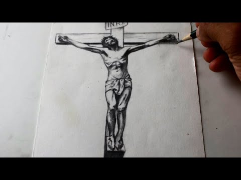 Como desenhar Jesus Cristo Cruscificado - YouTube