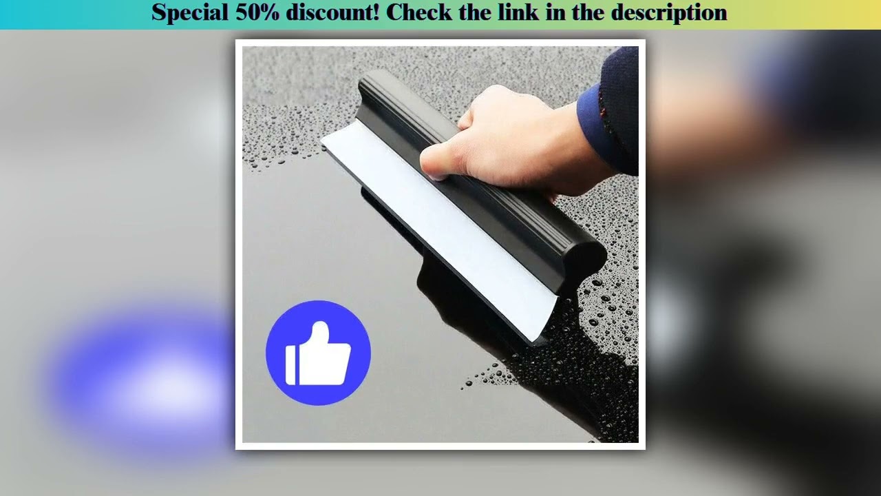 Discount Non-Scratch Soft Silicone Handy Squeegee Car Water Wiper Window Cleaning Scraper Film Scrap