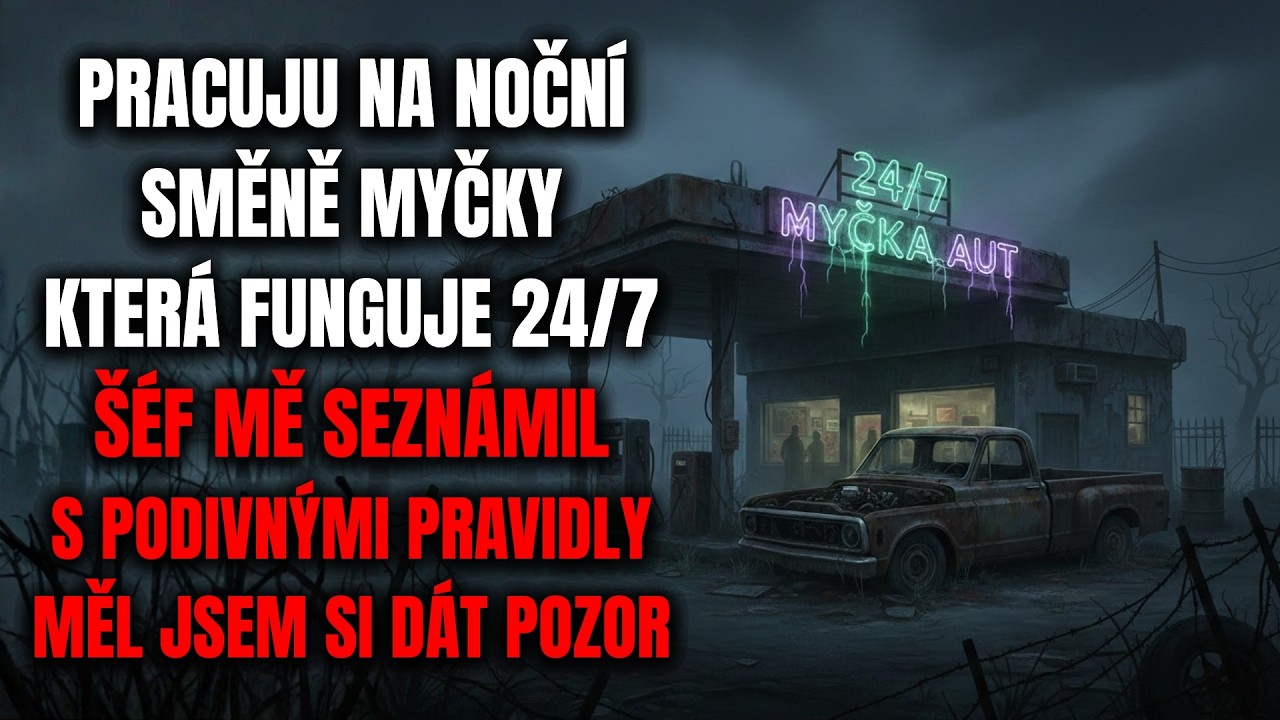 PRACUJU NA NOČNÍ SMĚNĚ MYČKY, KTERÁ FUNGUJE 24/7, JSOU TU PODIVNÁ PRAVIDLA... - Creepypasta CZ