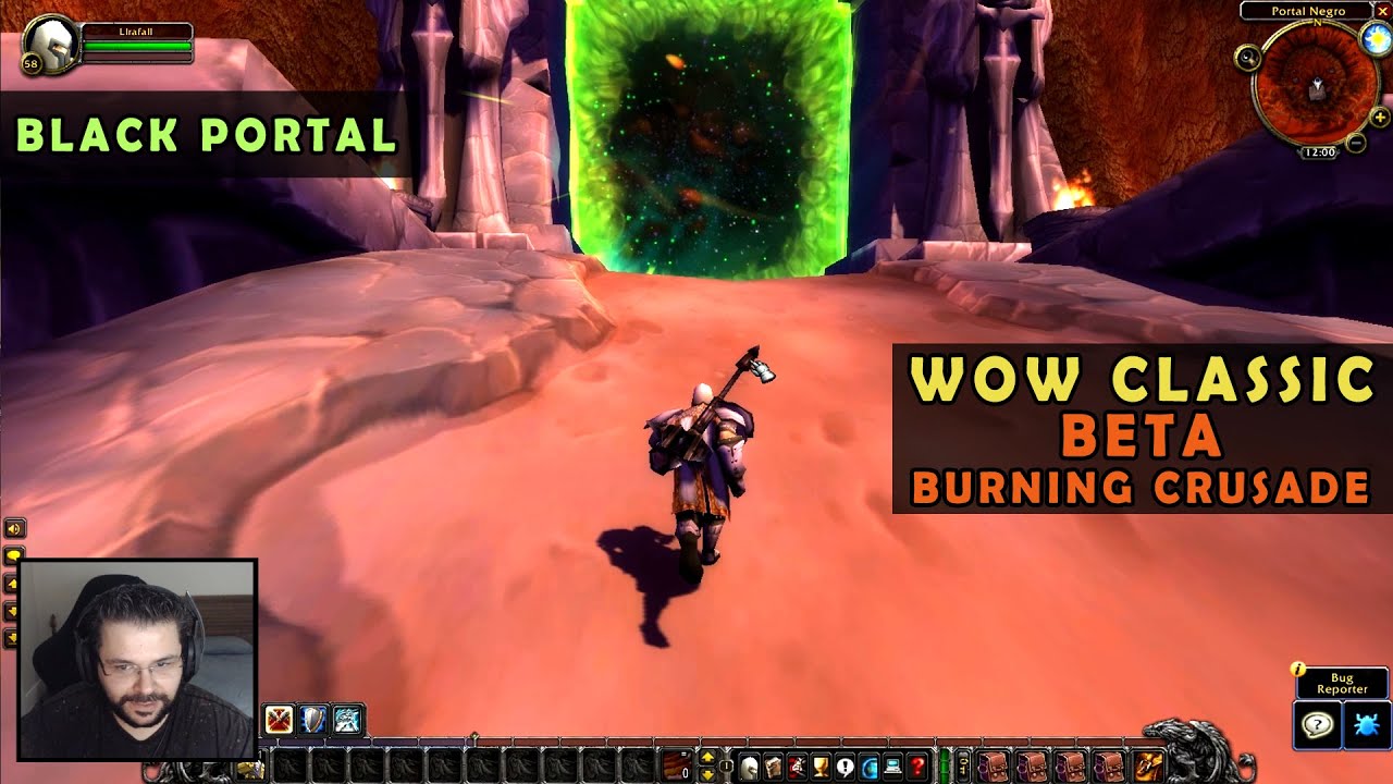 RECEBI O BETA DE WOW CLASSIC BURNING CRUSADE - ENTRANDO NO PORTAL NEGRO | WORLD OF WARCRAFT CLÁSSICO