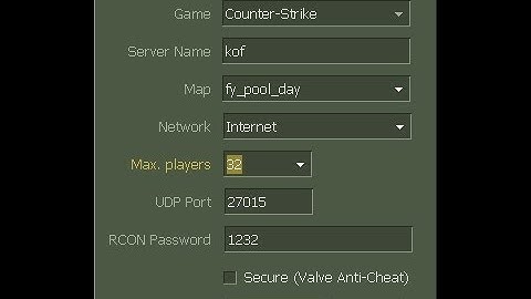 Como crear server dedicado en el cs 1.6 y abrir los puertos correspondientes