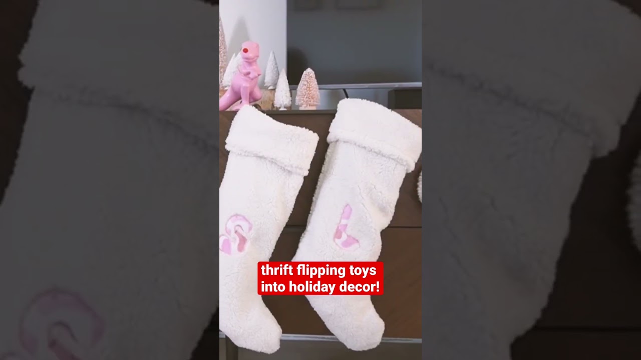 transforming kids toys into holiday decor 