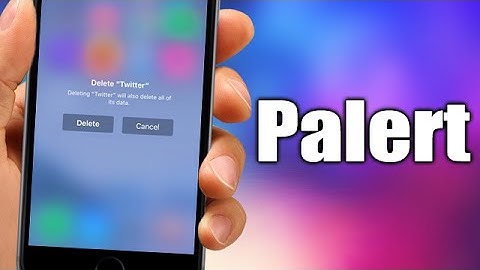 Palert - iOS 9 Jailbreak Cydia Tweak
