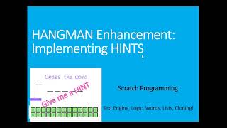 How to implement HINT lifeline in the Hangman Game in Scratch